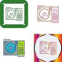 Turntable Icon Design vector