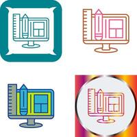 Web Design Icon Design vector