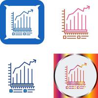 Bar Chart Icon Design vector