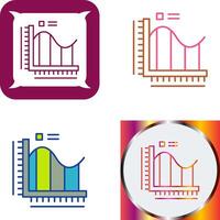 Bar Chart Icon Design vector