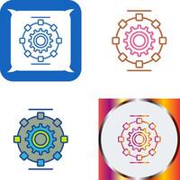 Automated Process Icon Design vector
