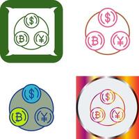 Currency Exchange Icon Design vector