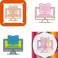 Digital Learning Icon Design vector