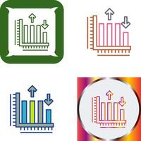 Bar Graph Icon Design vector