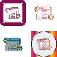 diseño de icono de codificación vector