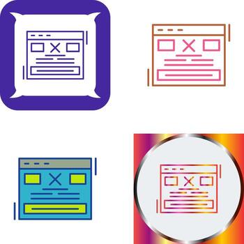 Error Icon Design vector
