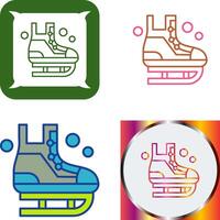 Ice Skating Icon Design vector