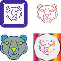 diseño de icono de oso polar vector