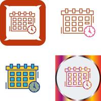 Deadline Icon Design vector