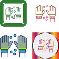 Winter Gloves Icon Design vector