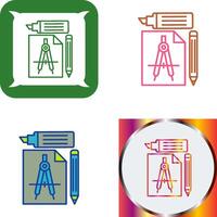 Study Tools Icon Design vector