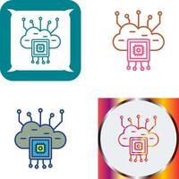 Cloud Computing Icon Design vector