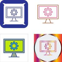 Monitor Screen Icon Design vector