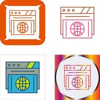 Browser Icon Design vector