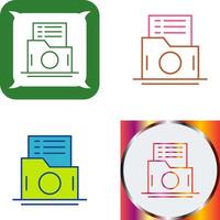 lista carpeta icono diseño vector