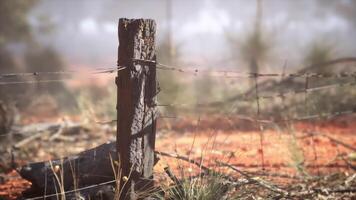 Security Fence With Barbed Wire video