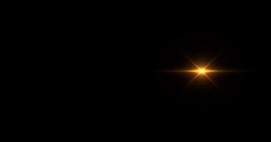 Spot Light Gold Bokeh Flare Shine Optical Lens Golden Ray Animation video