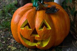 Halloween scary pumpkin photo