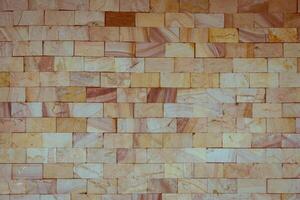 stone wall made with blocks photo