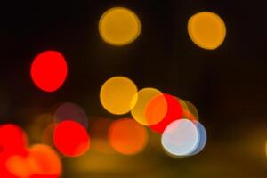 Multicolored defocused lights photo