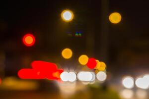 Multicolored defocused lights photo