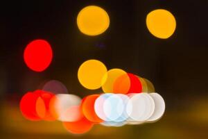 Multicolored defocused lights photo