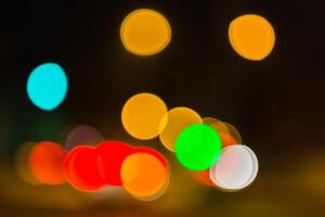 Multicolored defocused lights photo