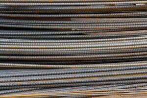 Steel rods or bars photo