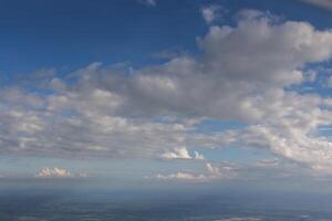 Blue sky and white cloud photo