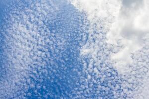 nube contra el cielo azul foto