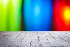 Colorful defocused lights background photo