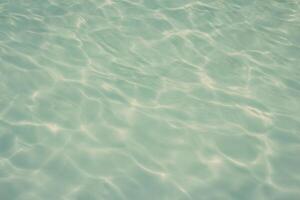 swimming pool with sunny reflections photo