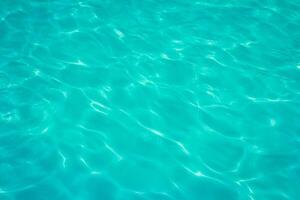 swimming pool with sunny reflections photo