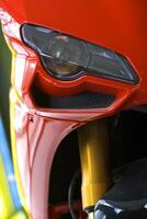 Detail of the sport motorcycle photo