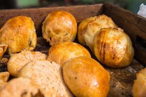 Uzbek and Central Asia cuisine concept. Samsa or Sambousak photo