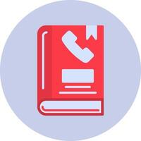 Phone Book Vector Icon