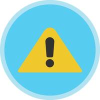 Warning Sign Vector Icon Design