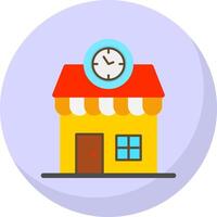 Clock Shop Vector Icon Design