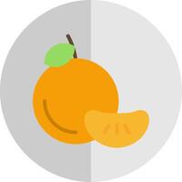 Mandarin Vector Icon Design