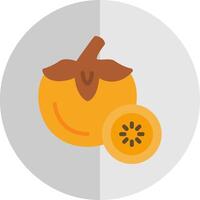 Persimmon Vector Icon Design