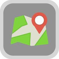 Paper Map Vector Icon Design