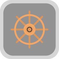 Nautical Wheel Vector Icon Design