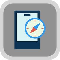 Compass App Vector Icon Design