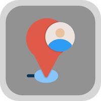 Current Location Vector Icon Design