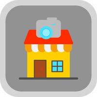 Camera Shop Vector Icon Design