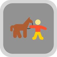 Horse Rider Vector Icon Design