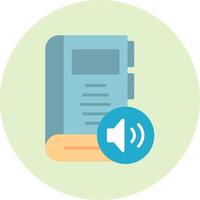 icono de vector de audiolibro