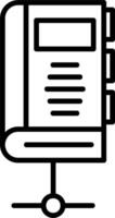 Database Book Vector Icon