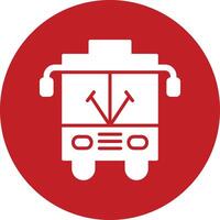 icono de vector de autobús escolar