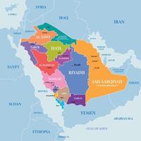 saudi arabia mapa modelo vector